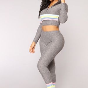 Fashion Nova Soni Striped Set